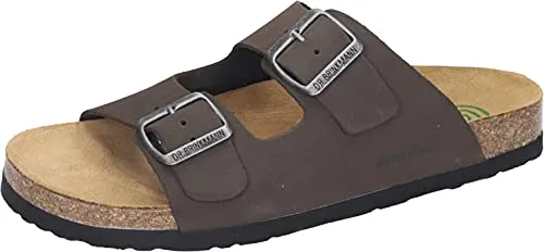 Dr. Brinkmann Herren Pantoletten 43 EU - Hochwertige Clogs aus Nubukleder mit gepolsterter Ledersohle, ideal für Komfort und Langlebigkeit im Alltag.
