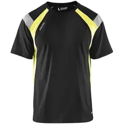 Blakläder T-Shirt 3332 1030 - High Vis T-Shirt in Schwarz-Gelb, 100% Baumwolle für maximalen Komfort und hohe Sichtbarkeit