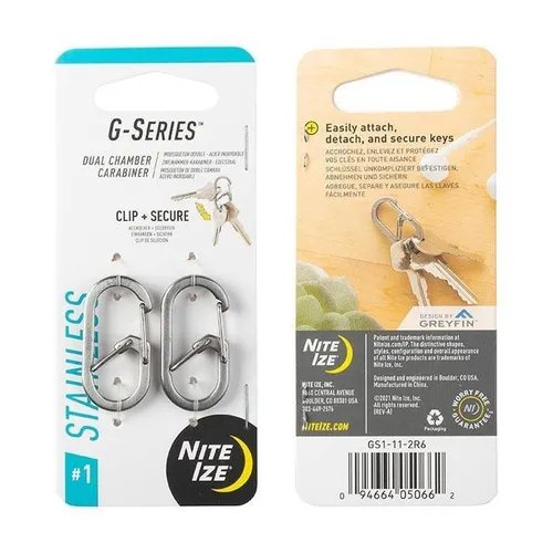 Nite Ize   G Series #1   2 Pack   Stainless Steel in silber von Nite Ize