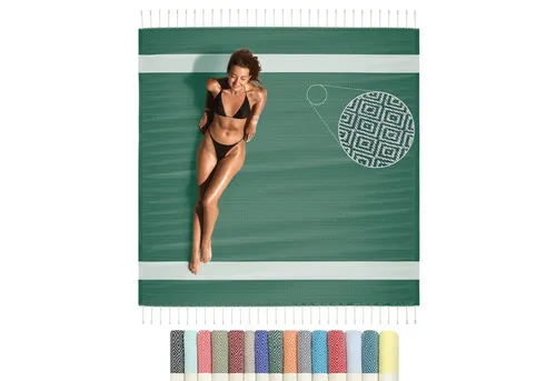 furora HOLIDAY Saunatuch Saunahandtuch Saunatuch Damen + Herren, Hamamtuch groß 200x200 XXL