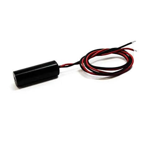 Linienlaser, rot, 650 nm, 90 °, 5 V DC, Ø11x30 mm, Laserklasse 1, Fokus fixed (1000mm), Kabellänge 400 mm - 70115871