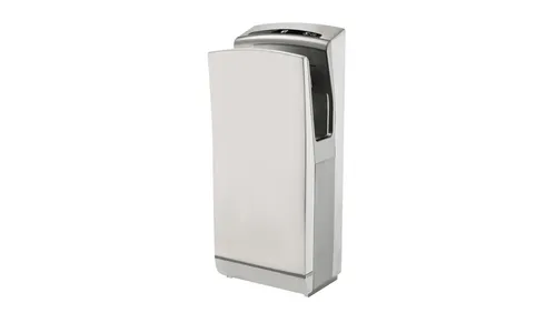 Automatischer Händetrockner Jet Stahl - Sonstige Badaccessoires, leistungsstark mit 1650 W und schneller Trocknungszeit von nur 7 Sekunden, ideal für hygienische und effiziente Nutzung in öffentlichen Toiletten.