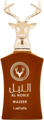 Lattafa Al Noble Wazeer 100ml Eau de Parfum - Herren - Eau de Parfum für Herren mit einzigartiger Duftkomposition aus Minze, Zartbitterschokolade und warmen Holznoten für einen markanten Auftritt.