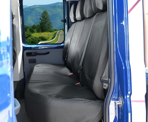 Sitzbezüge VIP Kunstleder geeignet für VW Crafter ab 2017 bis 2024 - Praktisch,