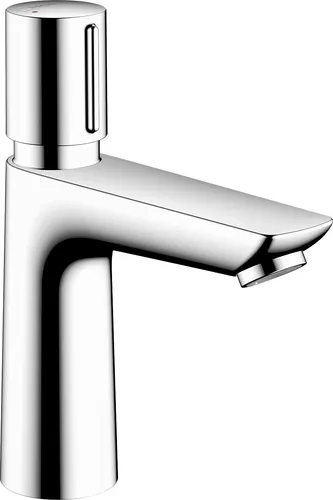 hansgrohe Talis E Selbstschluss-Waschtischmischer - Touch-On-Wasserhahn für Badezimmerwaschbecken mit automatischer Schließfunktion und wassersparendem EcoSmart-Design für umweltfreundliches Händewaschen.