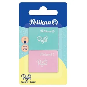 Pelikan Radiergummis Pastel farbsortiert, 2 St. von Pelikan