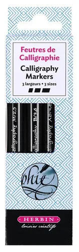 Herbin Kalligraphie-Stift Herbin Kalligraphie Filzstifte 3St