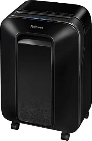 Fellowes Aktenvernichter Powershred LX200 - Aktenvernichter mit Partikelschnitt für hohe Sicherheit (Sicherheitsstufe P4), rollbar und ideal für Büros, vernichtet bis zu 12 Blatt samt Kreditkarten und Büroklammern.