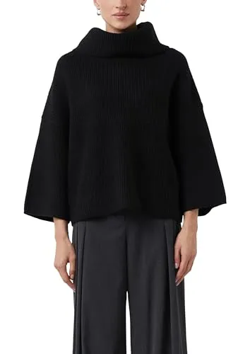 Comma Poncho-Pullover im Boxy Fit - Stylischer Poncho-Pullover im Boxy Fit, ideal für lässige Looks. Aus hochwertiger Materialmischung für angenehmen Tragekomfort. Pflegeleicht und perfekt für jede Gelegenheit.