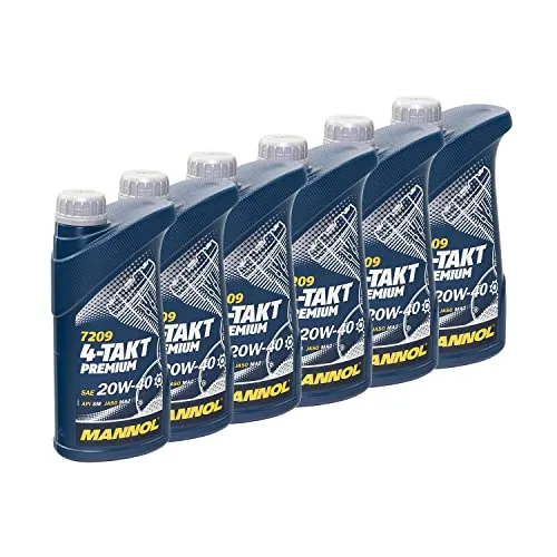 Motoröl 4-Takt Premium 20W40 MANNOL API SN 6 X 1 Liter