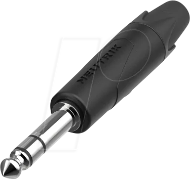 NEUTRIK NP3XX-NI - Klinkenstecker 3-polig, 6,35 mm, schwarz