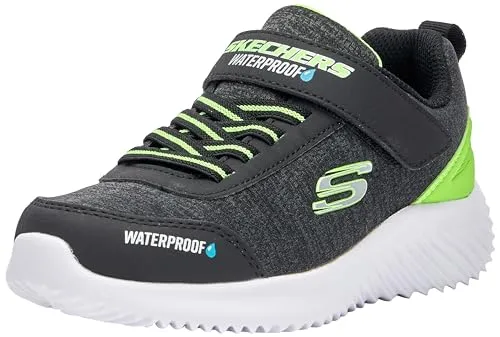 Skechers Bounder Dripper Drop Sneaker, Black/Lime, 30.5 EU