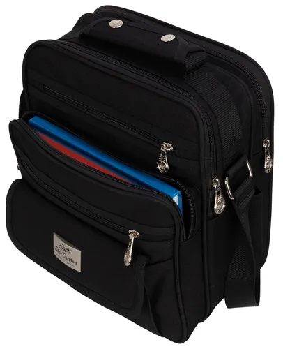 L Tasche Arbeitstasche Umhängetasche Flugbegleiter Herrentasche Schwarz 965