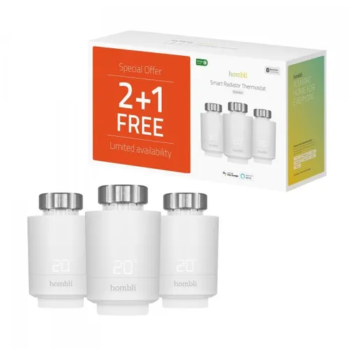 Hombli Smartes Heizkörperthermostat mit App-Funktion - Thermostate, optimieren Sie Ihre Heizungseffizienz mit Sprachsteuerung und App-Kontrolle für maximalen Komfort.