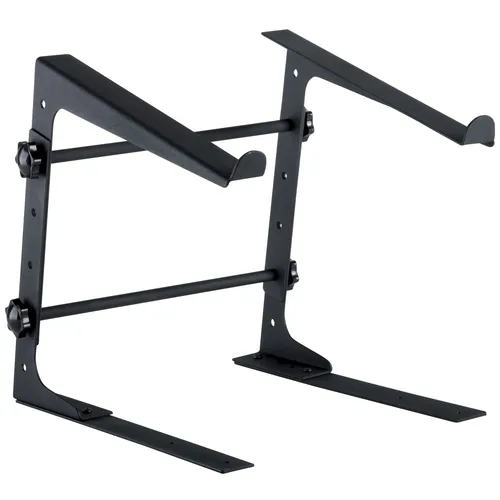 Fame Audio LS-1 Laptop Stand - Leichter und stabiler Laptop-Ständer, ideal für Musiker und DJs, mit individuell anpassbaren Halterungen und vier Höhenoptionen für optimale Ergonomie.