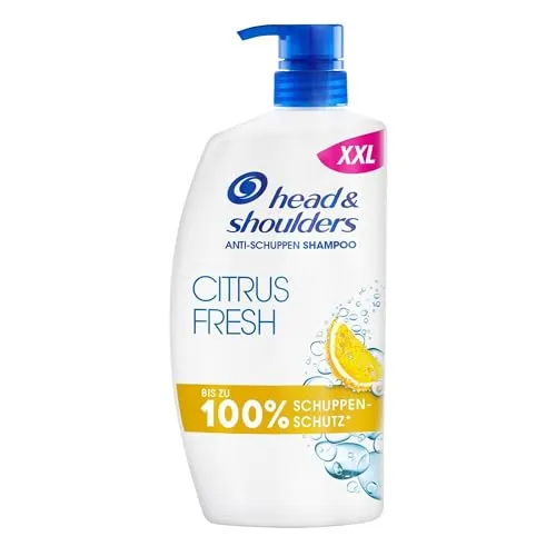 Head & Shoulders Citrus Fresh Anti-Schuppen-Shampoo 800 ml - Shampoo für fettiges Haar mit bis zu 100% Schuppenschutz, sorgt für ein frisches Gefühl und eine ausgewogene Kopfhautpflege, ideal für die tägliche Anwendung.