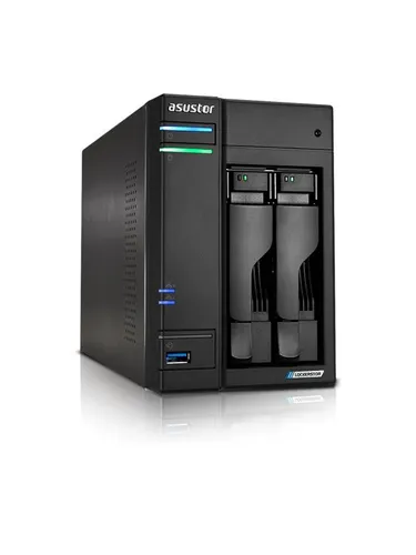 ASUSTOR AS6702T Gen2 Lockerstor 2 NAS System 2-bay - NAS-Server mit 2,0 GHz Intel Celeron N5105 Prozessor, erweiterbarem 4GB RAM und Hot-Swap-fähigen Festplatten, ideal für schnelles Datenmanagement und Medienstreaming.
