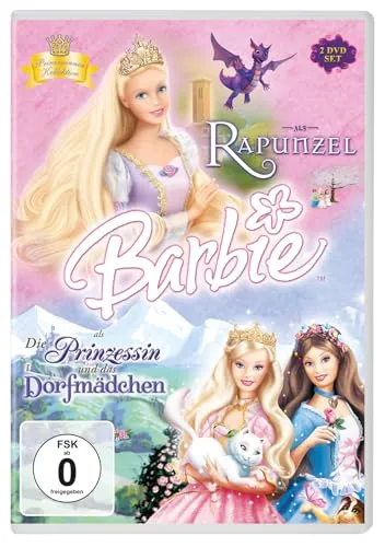 Barbie™ als Rapunzel & Barbie™ als Die Prinzessin und das Dorfmädchen [2 DVDs]