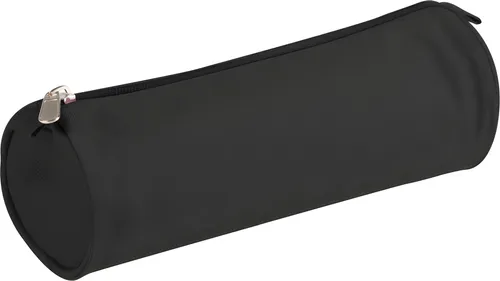 Clairefontaine Etui Basic 7 x 22 cm Runde Poliestertasche Schwarz Schule