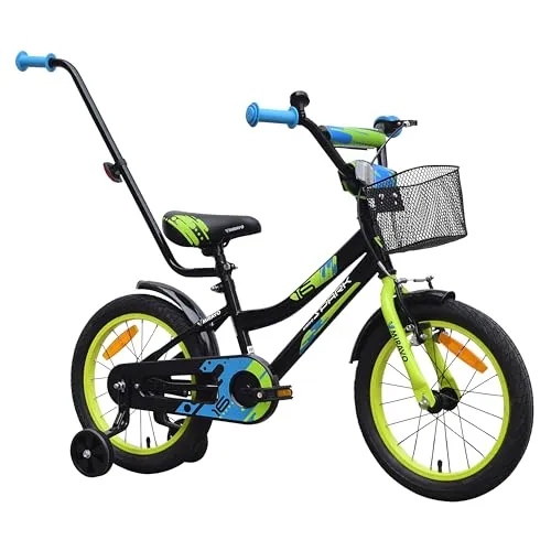 MIRAVO Kinderfahrrad 16 Zoll mit Stützrädern für 4 bis 6-Jährige
