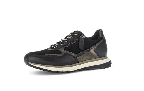 Gabor Schnürschuh - Bequeme Damen Sneaker - Laufschuhe mit praktischem Funktionsreißverschluss für schnellen Einstieg und flexibler TR-Sohle für hohen Laufkomfort. Ideal für modebewusste Damen!