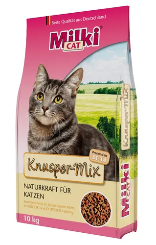Milki Cat® Knusper Mix Trockenfutter Katze 10 kg (1,99 € / 1 kg) (2,71 EUR/kg)