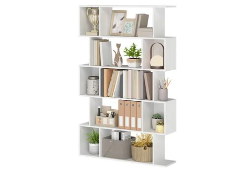 VASAGLE Bücherregal, 5 stöckiges, Lagerregal, Aufbewahrungsregal, 24 x 90 x 159 cm