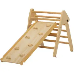 Kletterset aus Holz mit Rampe für Kleinkinder