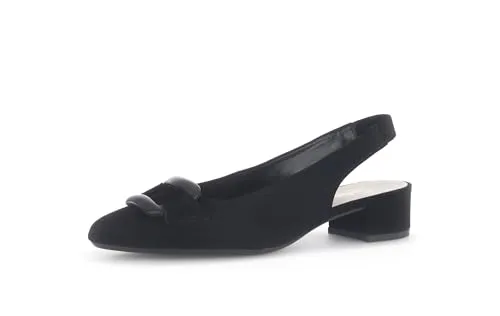 Gabor Damen Slingpumps, Frauen Absatzschuhe,hochhackige Schuhe,stoeckelschuhe,Abendschuhe,Court Shoes,Slingback,schwarz (bezogen),40 EU / 6.5 UK