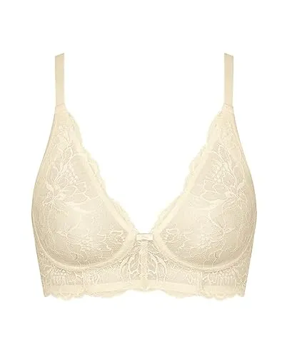 Triumph Damen Amourette Charm N03 Non-wired Bra, CREAMY DREAM, 80F - Funktionsunterwäsche aus Stretchmaterial für optimale Bewegungsfreiheit, mit bequemen, verstellbaren Trägern und hochwertigem Innenfutter für maximalen Komfort.