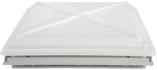 L.Risse TL4 Dachhaube, 50x50cm, Milchglas, Rahmen weiß