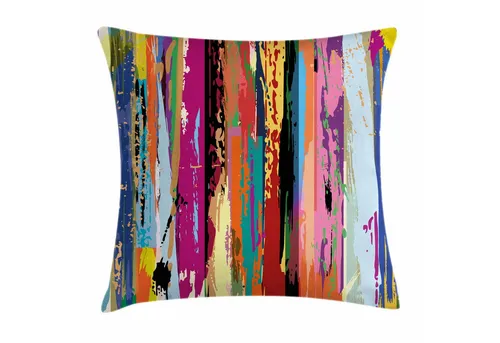 Abakuhaus Kissenbezüge Kissenhülle mit Farbfesten Klaren Farben Beidseitiger Druck, (1 Stück), Abstrakt Vibrierende Regenbogen-Entwurf