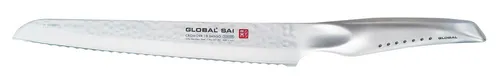 GLOBAL SAI-05 Brotmesser 23cm - Hochwertige Japanische Qualität - Küchenmesser aus Japan mit einer 23 cm Klinge, perfekt für präzises Schneiden von Brot und Brötchen, versandkostenfrei.