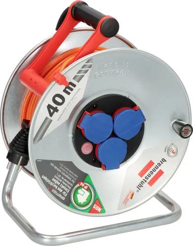 Brennenstuhl 1198750 Kabeltrommel 40m Orange in silber von brennenstuhl