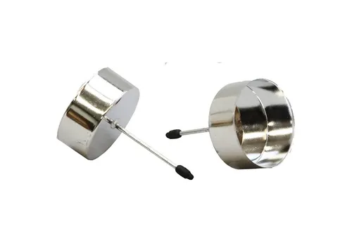 Annastore Kerzenständer 4-TLG. Set Adventskranz-Stecker aus Glas oder Metall (Teelichthalter für Adventskranz), Adventskranzhalter, Kerzenhalter für Adventskranz