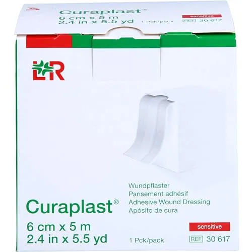 CURAPLAST Wundschnellverb.sensitiv 6 cmx5 m 1 St