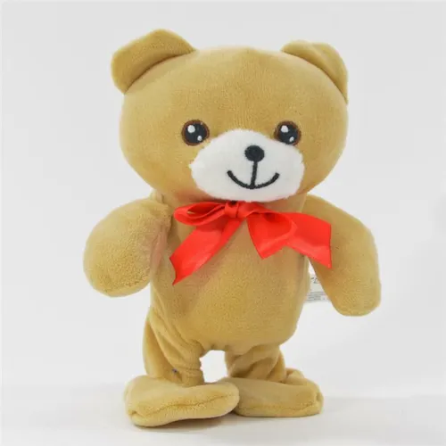 laufender Bär Bruno plappert alles nach, Labertier läuft Laberbär Plüsch lustig