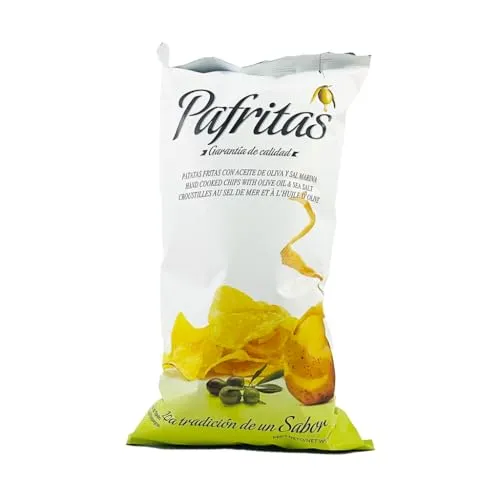 Pafritas Patatas Fritas Con Sal Marina – Kartoffelchips mit Olivenöl und Meersalz (1 x 120g)