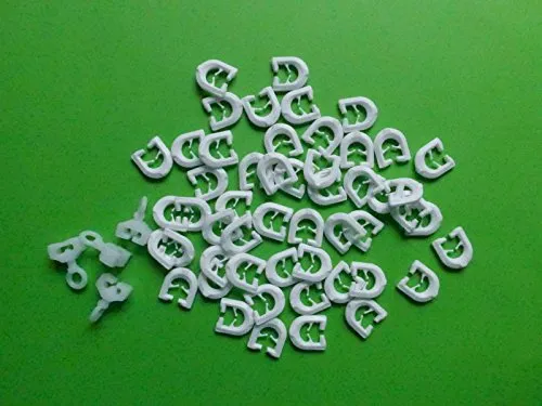 Gardinenröllchen T-Gleiter Röllchen 50 Stück 4 Feststeller