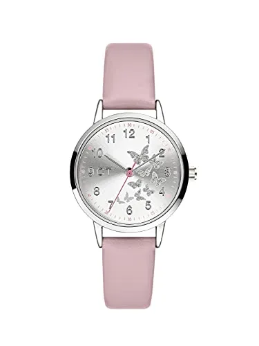 Cool Time Mädchen Kinder Armbanduhr - Armbanduhr für Mädchen mit glitzernden Schmetterlingen, kratzunempfindlichem Glas und kinderfreundlichem Zifferblatt; ideal für kleine Abenteurerinnen.
