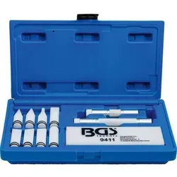 12-teiliges Ausbeul-Werkzeug-Set im Kunststoffkoffer - Werkzeug-Set zur einfachen Entfernung von Dellen, ideal für Hagelschäden. Inklusive Aluminiumgriffen und verschiedenen Köpfen für vielseitige Anwendungen.