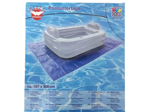 POOLUNTERLAGE | PLANE | RECHTECKIG 187x300cm POOL BODENSCHUTZ FOLIE | NEU & OVP