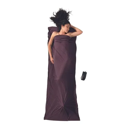 COCOON Thermolite Silkweight TravelSheet volcano grey - Innenschlafsack aus leichtem Thermolite-Gewebe, bietet hervorragende Isolierung und trocknet 20% schneller als andere Materialien - ideal für Camping und Outdoor-Aktivitäten.