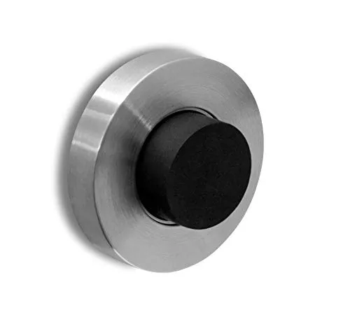 PHOS Design Wandtürstopper aus Edelstahl mit Gummi-Puffer von PHOS Edelstahl Design