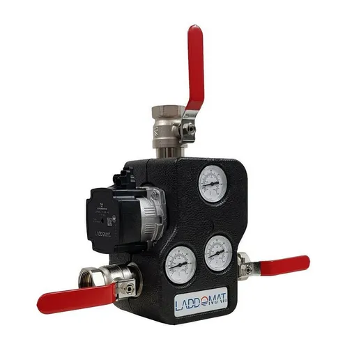 Laddomat® 21-60 R32 LM6A Rücklaufanhebung - Kreiselpumpen mit thermischem 3-Wege-Ventil für optimale Rücklaufanhebung bis 72°C, inklusive Blockisolierung und energieeffizienter Grundfos UPM3L Flex.