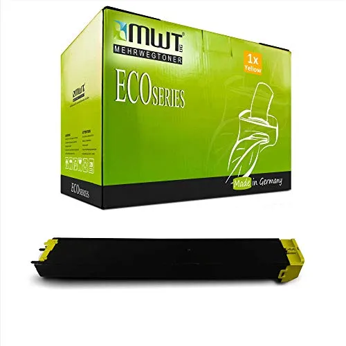 Mehrwegtoner 1x MWT Druckerpatrone für Sharp MX 2010 2310 2614 3111 3114 U F N ersetzt MX-23 GTYA MX23GTYA Yellow