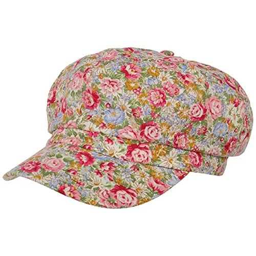 Lipodo Little Flowers Ballonmütze Damen 100% Baumwolle Schirmmütze Floral Mehrfarbige Sommercap Gummizug Waschbar 30 °C Frühjahr Sommer grün M (57-58 cm)