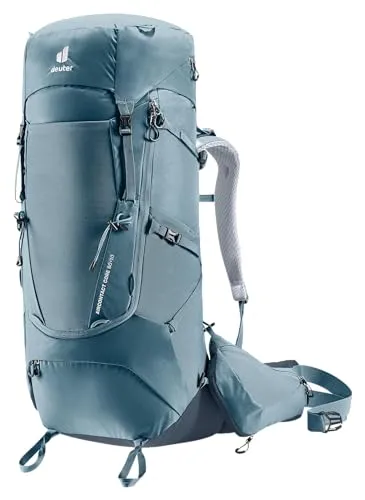 Deuter Aircontact Core 60+10l Rucksack - Blau - Robuster Wander- und Trekkingrucksack mit erweiterbarem Volumen, ideal für lange Touren und komfortable Lastenverteilung.