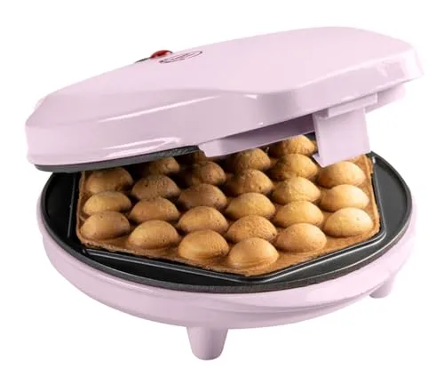Bestron Bubble-Waffeleisen - Waffelmaker für kreative Bubble Waffeln - Waffeleisen für kreative Bubble Waffeln, ideal für Feiern. Mit schneller Aufheizzeit, automatischer Temperaturregelung und Antihaftbeschichtung für einfache Reinigung.