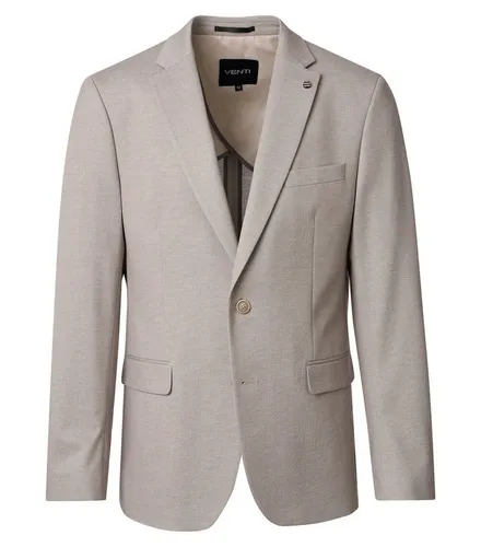 VENTI Herren Anzugsakko FORMAL Beige 50 - Elegantes VENTI Herren Anzugsakko mit Reverskragen und Stretch für optimalen Tragekomfort. Ideal für Business und besondere Anlässe, lässt sich perfekt kombinieren und sorgt für eine moderne Silhouette.